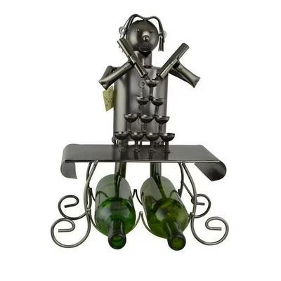 Large Professional Bartender Wine 2 Bottle Holder 3 Star Imax ZA443-NEW IN BOX - Image 1 of 3