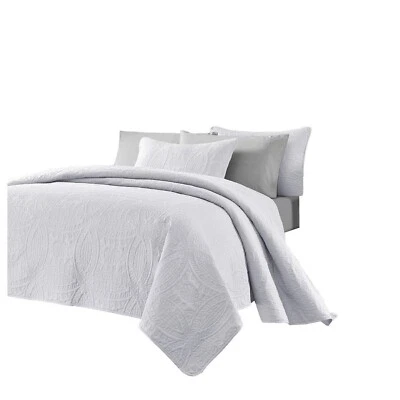 Chezmoi Collection 3 Piece 118 by 106" Austin Oversized Bedspread Coverlet Se... - Image 1 of 4