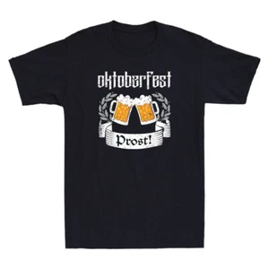 Oktoberfest Prost Shirt Funny German Cheers Beer Festival Vintage Men's T-Shirt - Picture 1 of 8