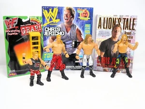 WWE WWF Chris Jericho Collector's Bundle (4 Action Figures, 1 Ladder, Book, Mag) - Picture 1 of 1