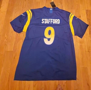 NIKE LA RAMS Matt Stafford #9 Rams On Field Jersey XL Authentic - Picture 1 of 4