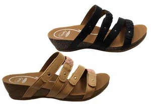 Brand New Scholl Orthaheel Jane Womens Comfortable Wedge Slides Sandals - Picture 1 of 16