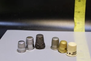 Konvolut 6 Vintage Fingerhüte - Bild 1 von 3