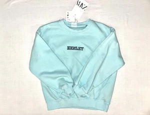 Zara Kid Light Turquoise Sweatshirt for Girls, Size 6 Years, Soft and Comfy - Picture 1 of 6