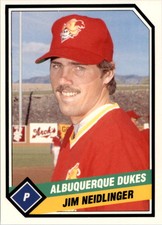 1989 Albuquerque Dukes CMC #9 Jim Neidlinger