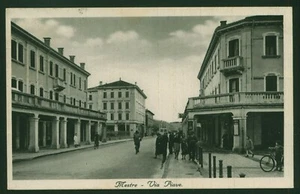 MESTRE (VE) VIA PIAVE CON BELLA ANIMAZIONE VIAGGIATA 1937 (212) - Foto 1 di 1
