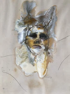 Contemporary Original abstract oil mixed media painting signed by Phyllis Crolla - Picture 1 of 22