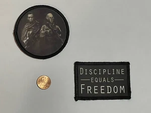 Tactical Patriot President Portrait Round Morale Patches Set - Picture 1 of 2