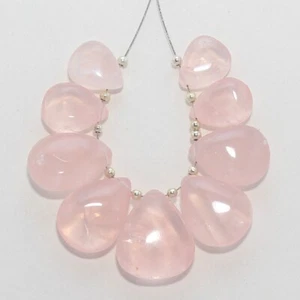 96.60cts Natural Rose Quartz Smooth Heart Loose Gemstones 12x9mm to 18x16mm - Picture 1 of 6