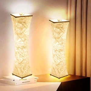 Table Lamp Set of 2, Bedside Lamp with 3 Color Temperatures, Nightstand Lamps Mo - Picture 1 of 7