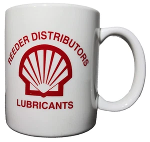 Reeder Händler Schmierstoffe Schale Werbung Keramik Kaffeebecher weiß Tasse - Bild 1 von 12