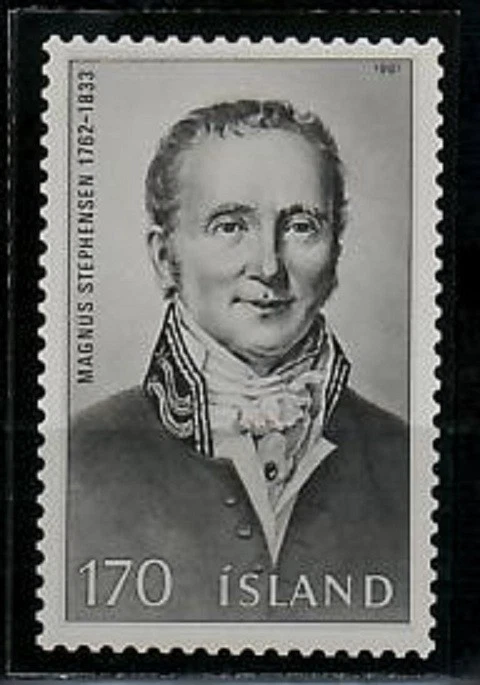 Ensayo fotográfico, Islandia Sc539 Presidente del Tribunal Supremo Magnus Stephensen (1762-1833). Foto 1 de 1