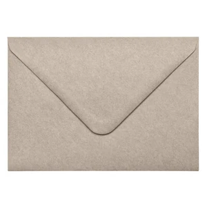 Briefumschlag Grau C6 B6 Kuvert aus Kraft Papier Nassklebung Briefpost NORDEULE - Bild 1 von 4