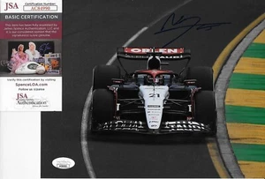 Autographed Formula 1 Alpha Tauri Nyck De Vries 8x10 Photo 6 2023 Original w JSA - Picture 1 of 5