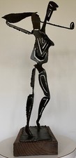 Vintage Metal Steel Wood Brutalist Golf Golfer Mid Century Modern Wilrongo Witco