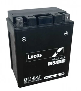 YB14L-A2 LTS14LA2 YB14LA2 Lucas AGM Motorbike Battery - Picture 1 of 6