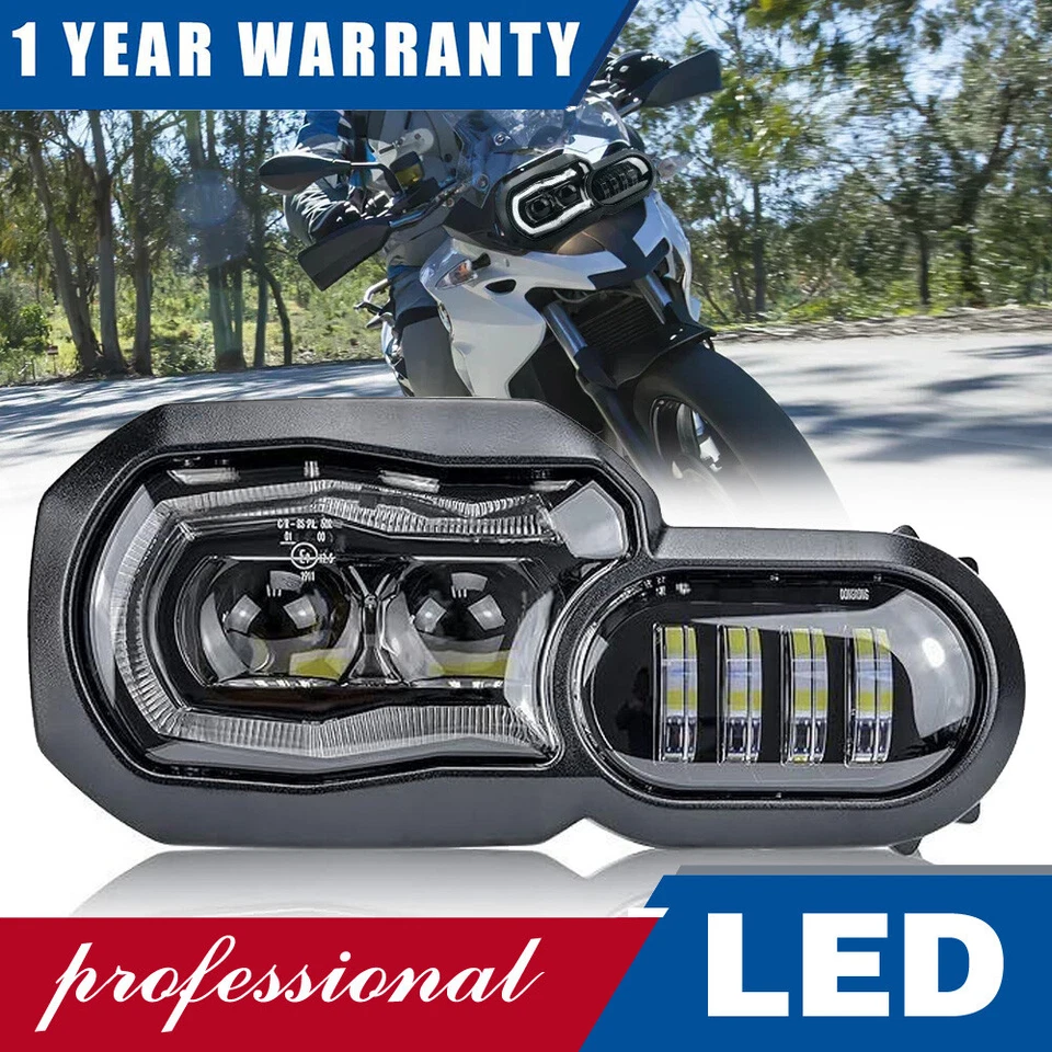 Fit BMW F800GS F800R F700GS F650GS Adventure Motorcycle Light Headlight Assembly - Image 1 of 4