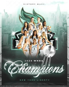 New York Liberty 2024 WNBA Finals Champions Collage 8x10 NBA Basketball Photo - Picture 1 of 1