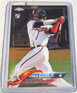 RONALD ACUNA JR. 2018 TOPPS CHROME ROOKIE -BRAVES!!! - Picture 1 of 2