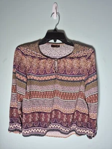 Top túnica mujer talla X grande floral hippie boho terroso hada grunge campesino - Imagen 1 de 9