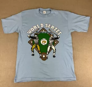 Pittsburgh Pirates 1979 World Series Baltimore Orioles L TShirt Single Stitch - Picture 1 of 8