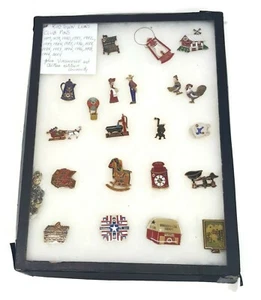 21 Vintage Kutztown PA Dutch Lions Club Pins 1980's + 1990's + Display Case - Picture 1 of 6