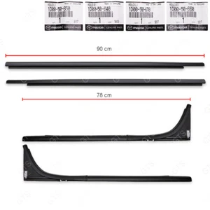 Fits Mazda BT-50 Pro Pick Up 2012 2019 4Dr Set Outer Weatherstrip Door Belt - Picture 1 of 9