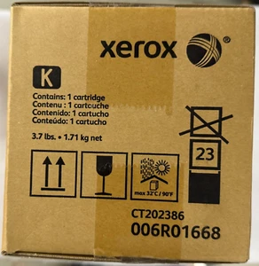 Cartucho de tóner Xerox Black 006R01668 6R01668 6R1668 para Xerox D136 NUEVO + EMBALAJE ORIGINAL - Imagen 1 de 7