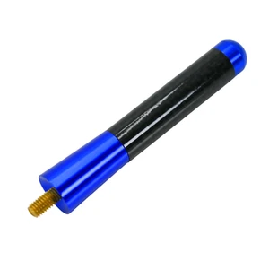 BLUE 3" CARBON FIBER ALUMINUM SHORT ANTENNA KIT FOR NISSAN ROUGE CUBE VERSA - Picture 1 of 5