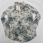 FREE PLANET Girl's Floral Bird Polyester NWT Made in India Blouse Top Size 8