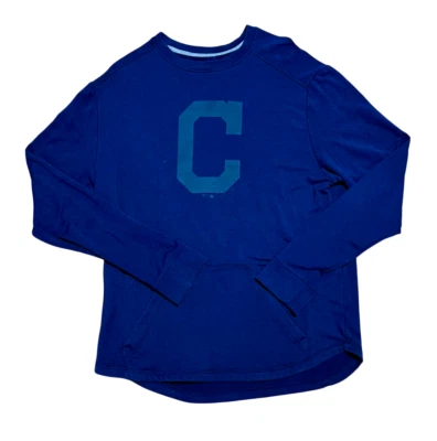 Men's Large Cleveland Indians/Guardians Fanatics Block C Crew Neck Sweatshirt - Image 1 of 4