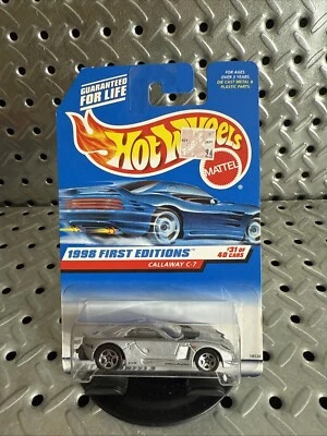 1998 Hot Wheels #677 Callaway C-7 - 1st Edition Mint On Card - Image 1 of 4