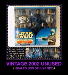 Vtg Star Wars 12 1/6 Jango Boba Fett Mandolorian Deluxe Figure Set Hasbro Kenner - Picture 1 of 11