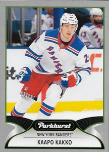 2021-22 Upper Deck Parkhurst Kaapo Kakko Silver Border #186 New York Rangers