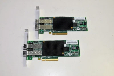 2x IBM / Emulex 8GB Dual Port Fibre Channel HBA PCI-e LPE12002 Standard Profile - Image 1 of 4