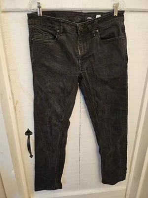 Volcom Vorta Black Jeans Slim Straight 34x32 Stretch - Image 1 of 4