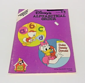 Disney's Alphabetical Order, Reproducible Workbook 48 pages Grades 1-3-1983 - Picture 1 of 6