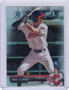 Bowman Chrome Draft Refractor Ernie Clement RC Indians 1st Bowman 2017 - Imagen 1 de 2