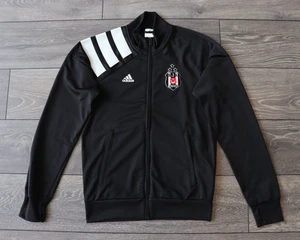 BESIKTAS TURKEY 2016 2017 TRACK TOP JACKET BLACK FULL ZIP PRE-MATCH KIT SMALL - Picture 1 of 8