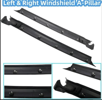 Para-brisa A acabamento de pilar moldura dianteira direita esquerda para 2005-16 Land Rover LR3 LR4 - Imagem 1 de 4