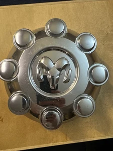 DODGE RAM 2500 3500 OEM WHEEL CENTER CAP CHROME 2003-2007 52121450AB METAL TABS - Picture 1 of 12