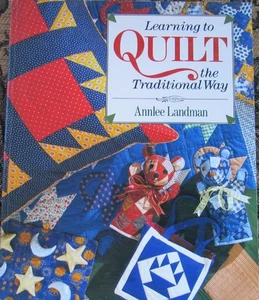 Learning to Quilt the Traditional Way Annlee Landman 12 EASY Patterns Book Apron - Picture 1 of 6