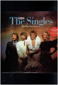 ABBA THE SINGLES THE FIRST TEN YEARS 2XVINYL ALBUM PICTUE INNERS - Picture 1 of 1