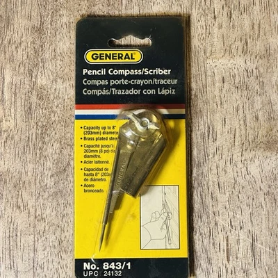 NIP Vintage 1991 General Tools 843/1 Pencil Compass and Scriber Made In USA - Image 1 of 4
