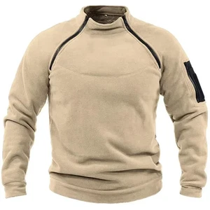 Outdoor Herren Tacticalfleece Jacke Kleidung Warm Reißverschlüsse Pullover Männer Winddicht  - Bild 1 von 19