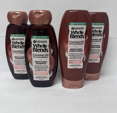 Garnier Whole Blends Coconut Oil & Cocoa Butter Shamp./Cond. 12.5 fl.oz (2-Sets) - image 1 of 4