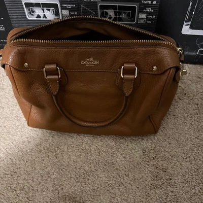 Coach Brown Rowan Satchel Crossbody Bag - Image 1 of 4