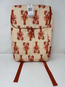 NWT Vera Bradley Lighten Up Cooler Tote Backpack Lobster Clause - Picture 1 of 6