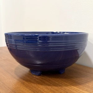 Pacific Pottery 11” Footed Punch / Mixing Bowl Hostess Ware #311 Cobalt Blue - Picture 1 of 11