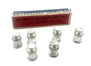 Lionel Automatic Magnetic Milk Cans 6 Pieces 3462-70 Original Box - Picture 1 of 3